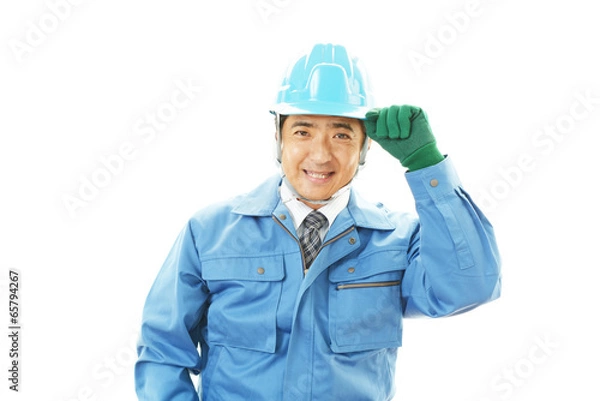 Obraz 笑顔の労働者