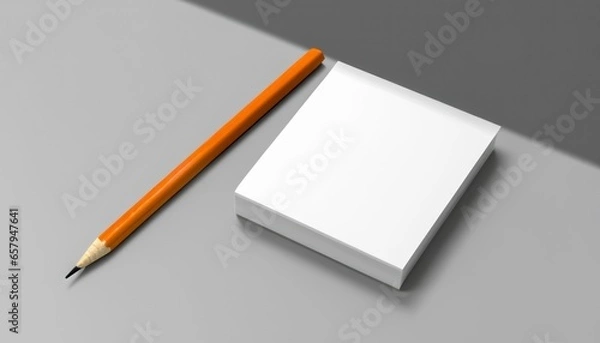 Fototapeta Pencil mockup concept in the corner .