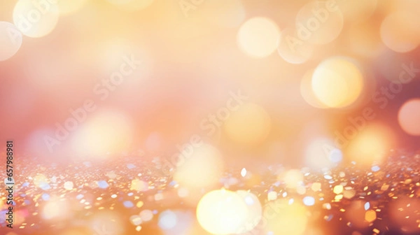 Fototapeta Gold Shiny Glitter Background, Abstract, Generative AI