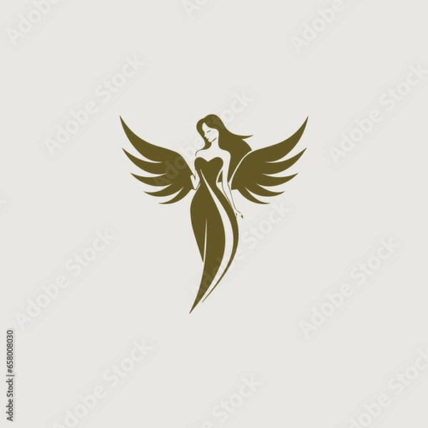 Obraz 女神をシンボリックに用いたロゴ