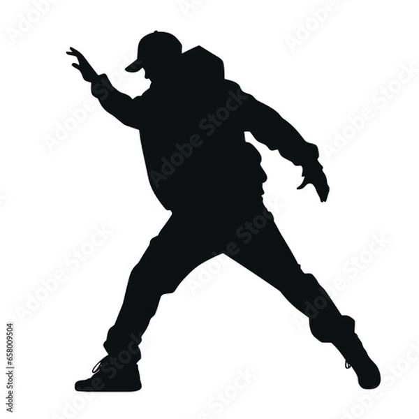 Fototapeta Break Dancer Silhouette