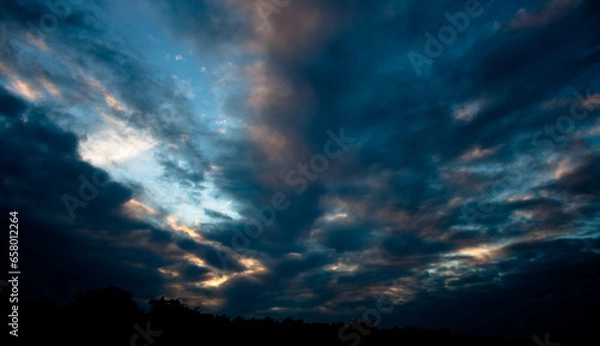 Obraz sun and clouds