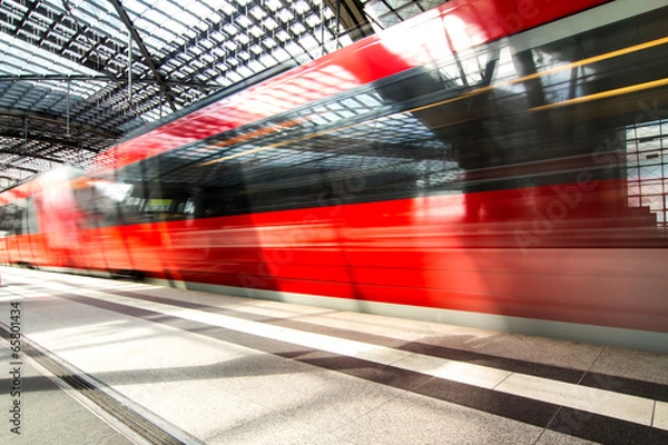 Fototapeta high speed train