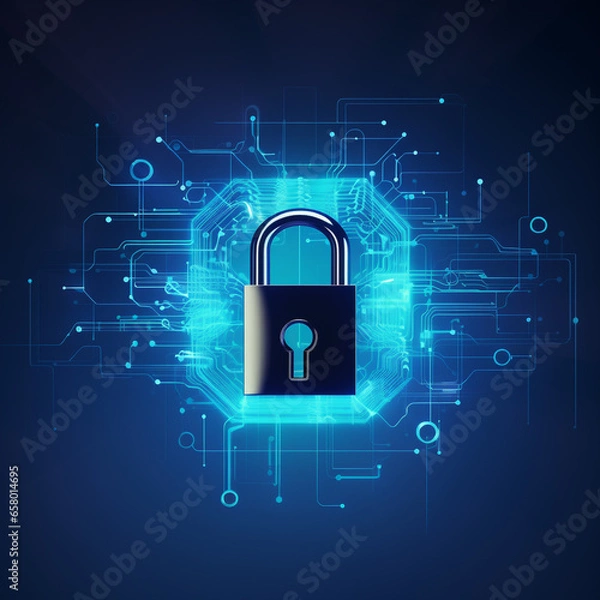 Obraz lock and keys abstract background