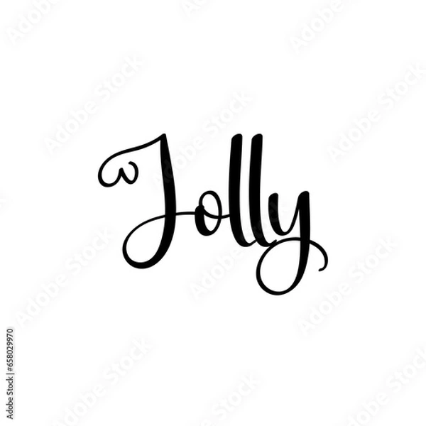 Obraz Only one single word. Printable graphic tee. Design doodle for print. Vector illustration. Colorful. Hand drawn calligraphy style. Black and white