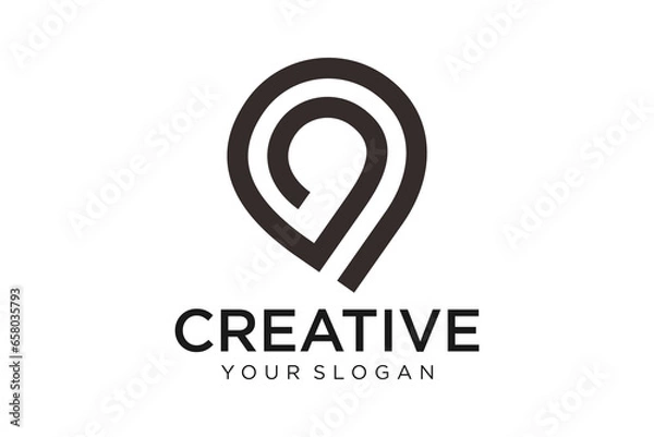 Obraz Location, pin. vector illustration