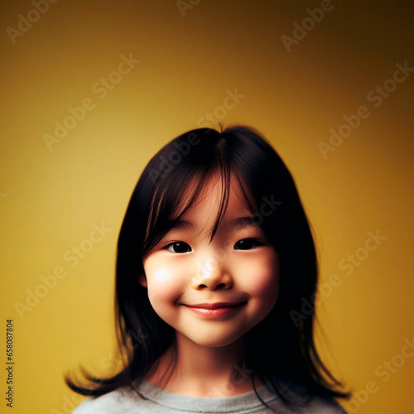 Obraz Asian girl smiling
