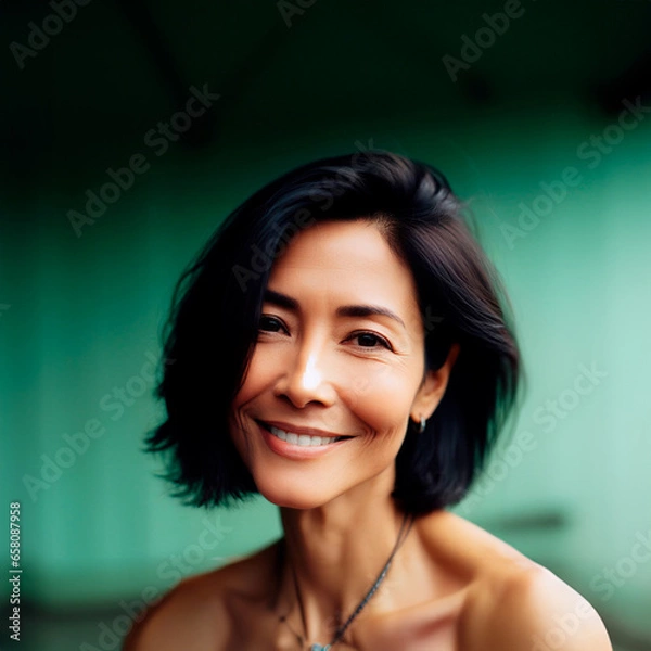 Obraz Latin middle-age woman smiling