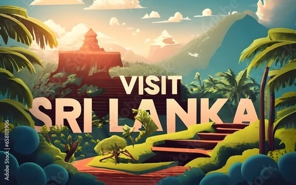 Obraz Visit Sri Lanka: Journey Through the Ancient Ruins of a Fascinating History