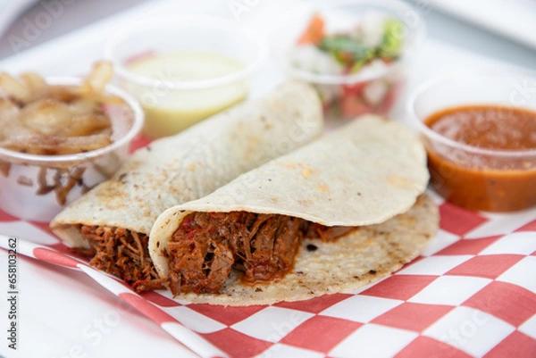 Fototapeta tacos deshebrada