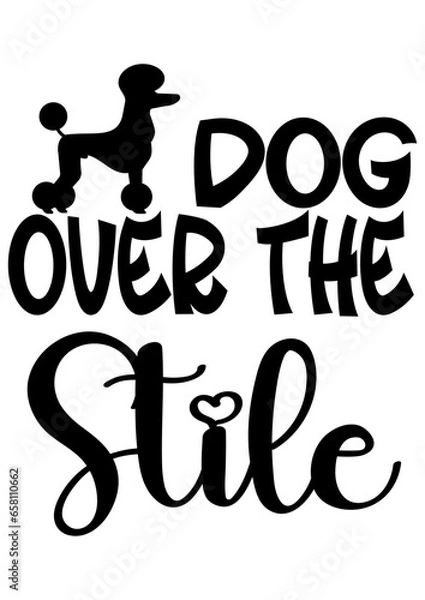 Obraz dog over the stile