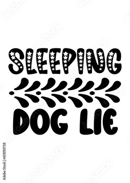 Obraz sleeping dog lie