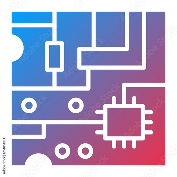 Obraz Vector Design Circuit Board Icon Style