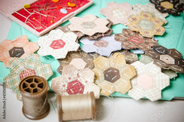 Obraz Tailoring Hobby Accessories. Sewing Craft Kit