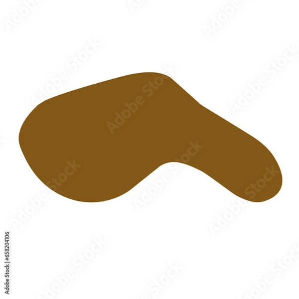 Obraz brown blob shape
