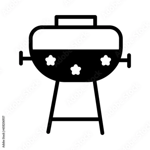 Obraz Grill Party Summer Solid Icon