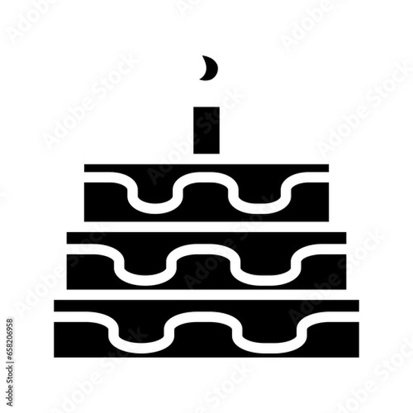 Obraz July Cake Food Solid Icon