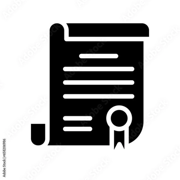 Obraz July Document File Solid Icon