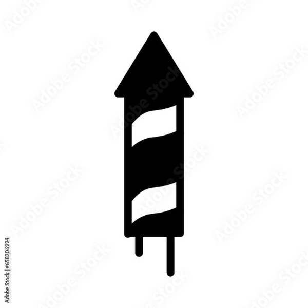 Fototapeta July Fire Works Solid Icon