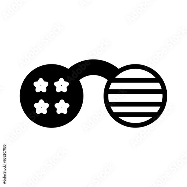 Obraz July Funny Glasses Solid Icon