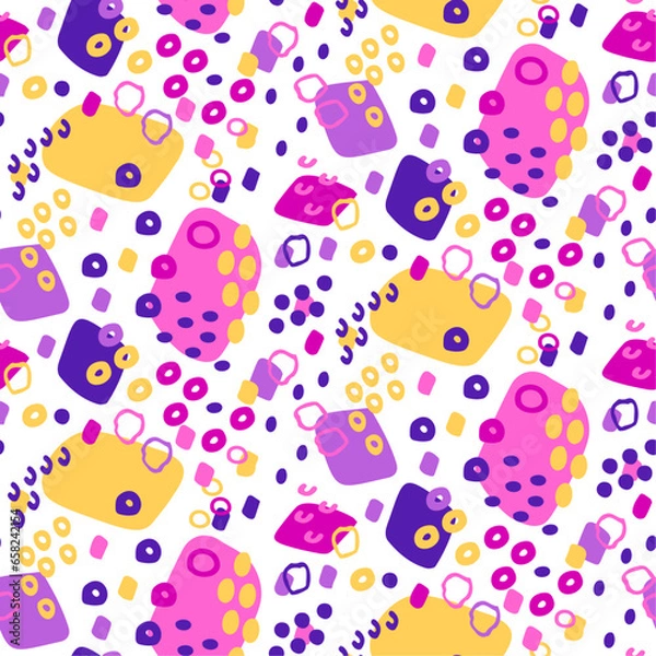 Obraz Seamless pattern in abstract expressionism style. 