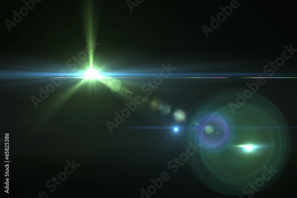 Obraz cyfrowa flara obiektywu