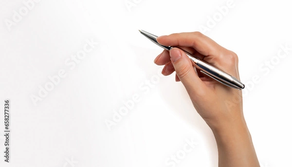 Obraz ペンを持つ手