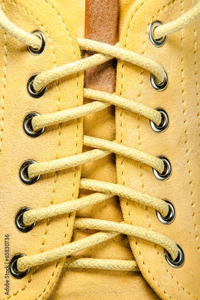 Obraz yellow shoelace