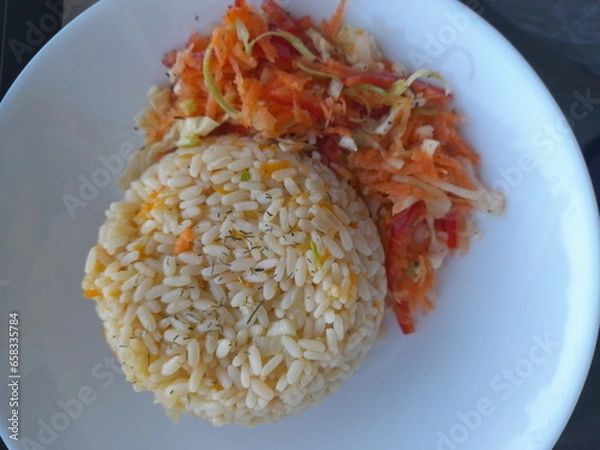 Obraz rice with chicken