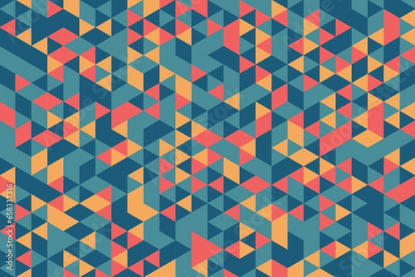 Obraz Geometric Triangle Pattern