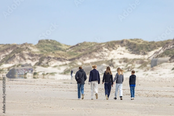 Obraz Blåvand Beach - The North Sea is something very special all year round!. Varde, Denmark	
