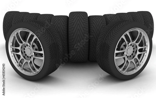 Obraz Car Wheels. Concept design.