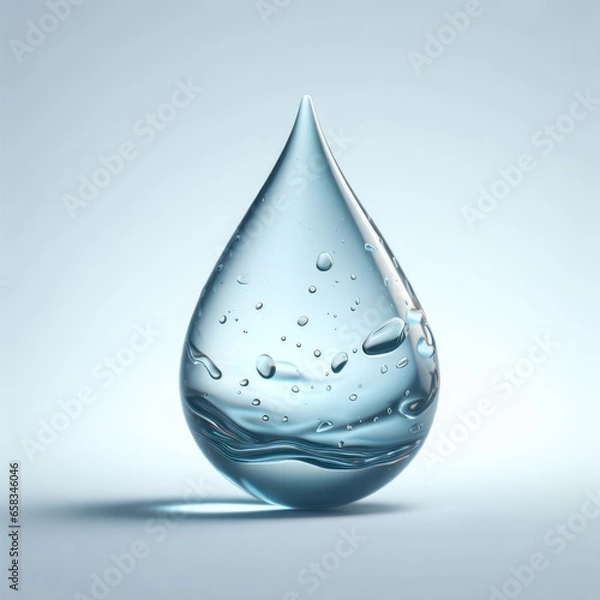 Obraz water drop isolated on white background