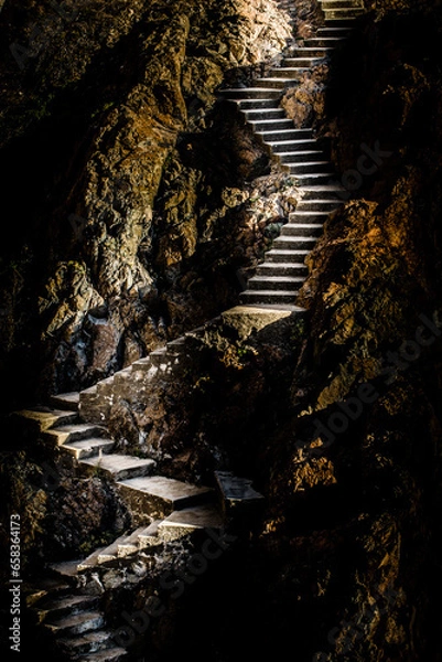 Obraz Escaleras en la roca