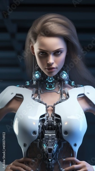 Obraz cyborg woman