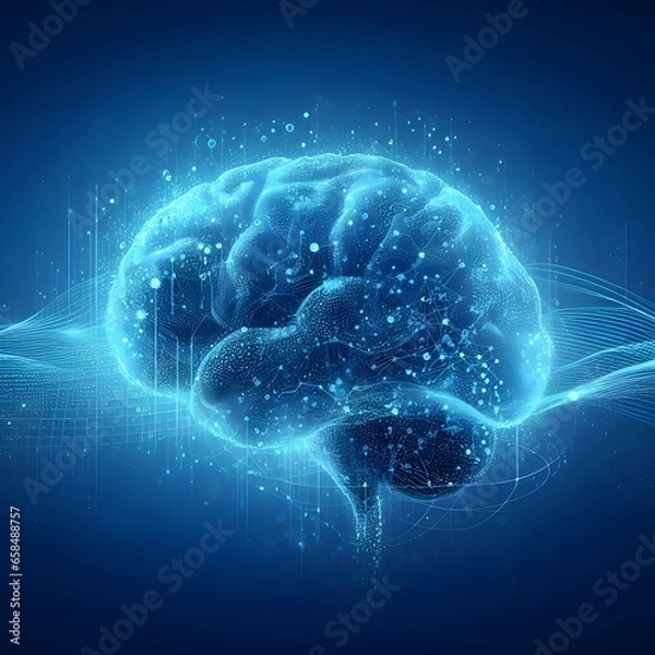 Fototapeta brain in the tech