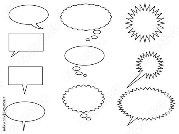 Obraz Speech ballons