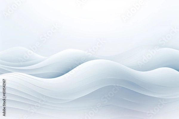 Obraz abstract wavy white background