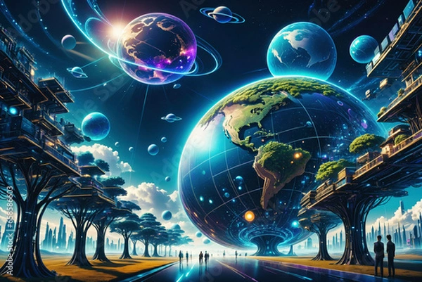 Fototapeta Future Information Technology Concepts