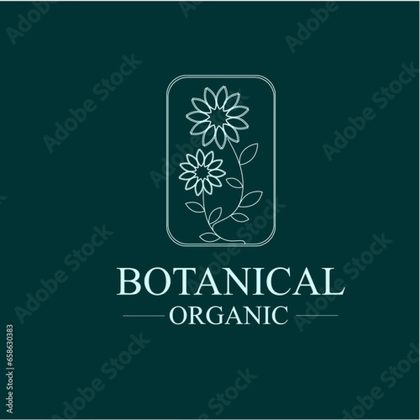Fototapeta Botanical logo design