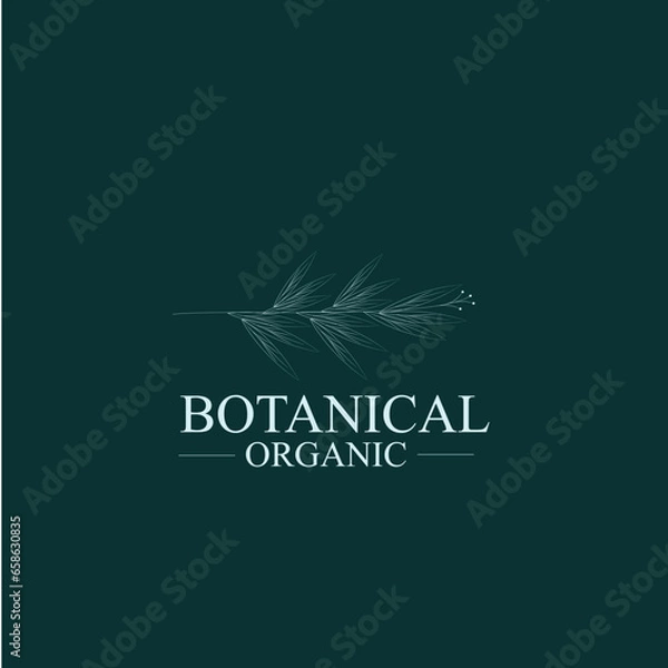 Fototapeta botanical logo