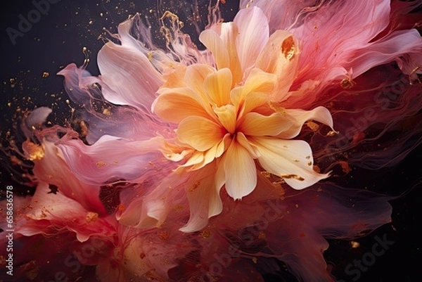 Obraz Mysterious abstraction using flower petals