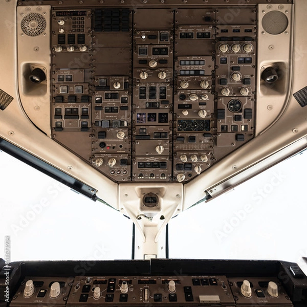 Obraz airplane cockpit