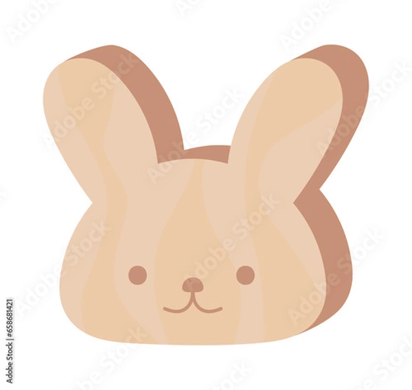 Fototapeta blocks wooden toy bunny