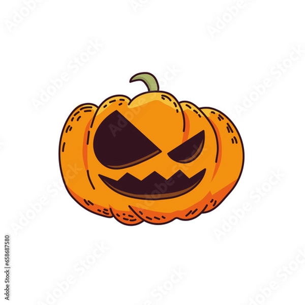 Obraz halloween pumpkin isolated on white background