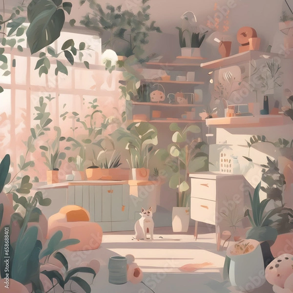 Obraz interior room design