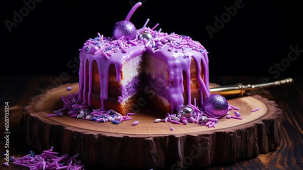 Obraz chocolate birthday cake