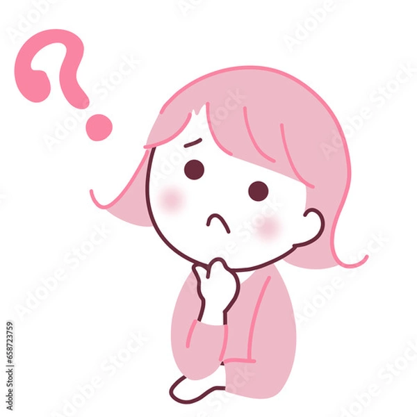 Fototapeta 疑問に思う女性