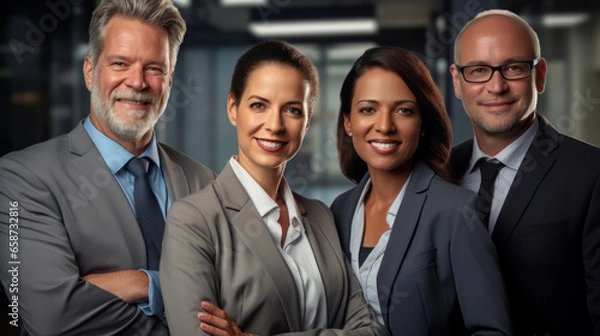 Fototapeta Business people, teamwork and meeting for strategy, planning applauding during meeting, or corporate brainstorming discussion at office. Group of diverse workplace employees in team collaboration