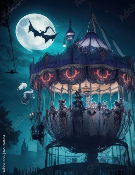 Obraz halloween night scene